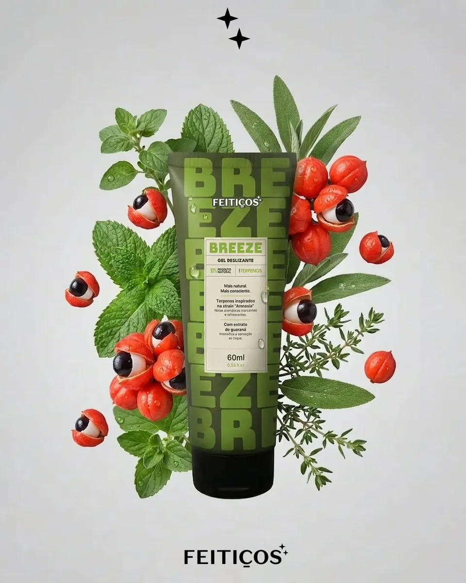 Gel Facilitador Breeze Vasodilatador 60ml Feitiços Efeito Relaxante - Imagem 4