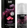Vibration gel excitante que vibra sabor chiclete 17ml intt