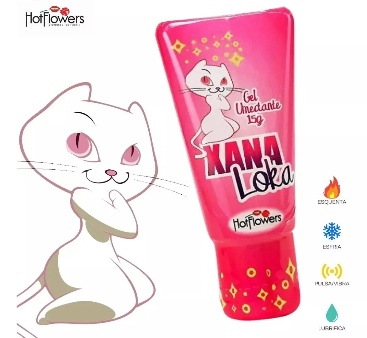 Xana Loka Gel Excitante Feminino 15g Hot Flowers - Imagem 3