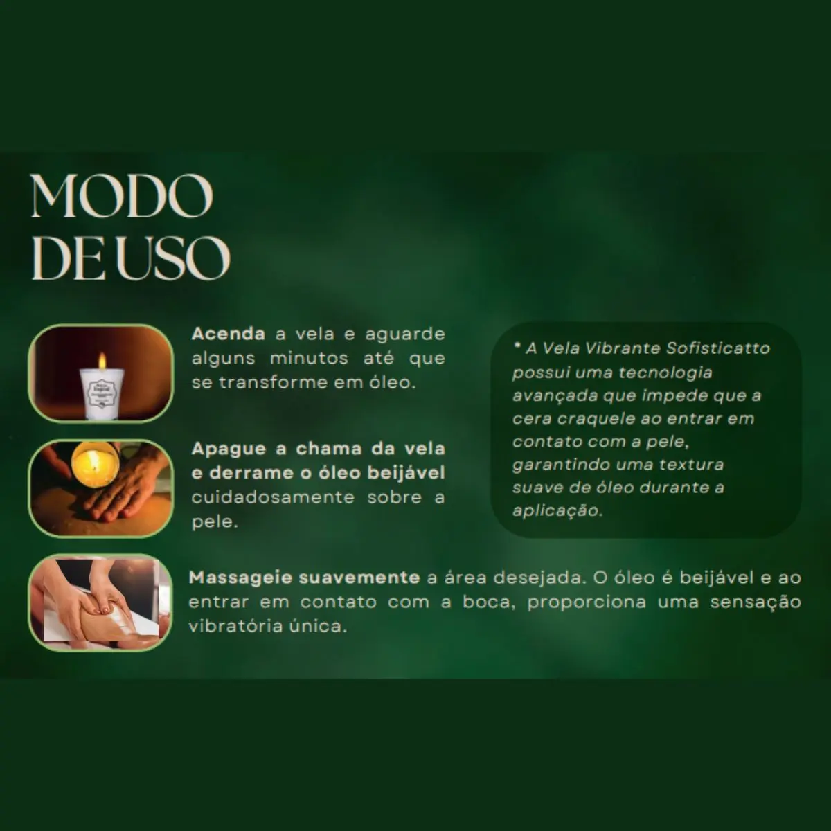 Vela de Massagem Delírio Tropical Sofisticatto 40g - Imagem 2