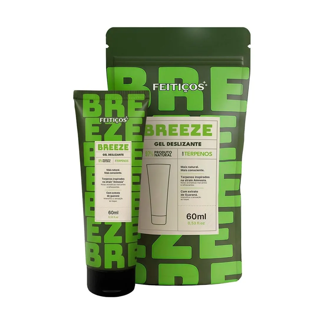 Gel Facilitador Breeze Vasodilatador 60ml Feitiços Efeito Relaxante